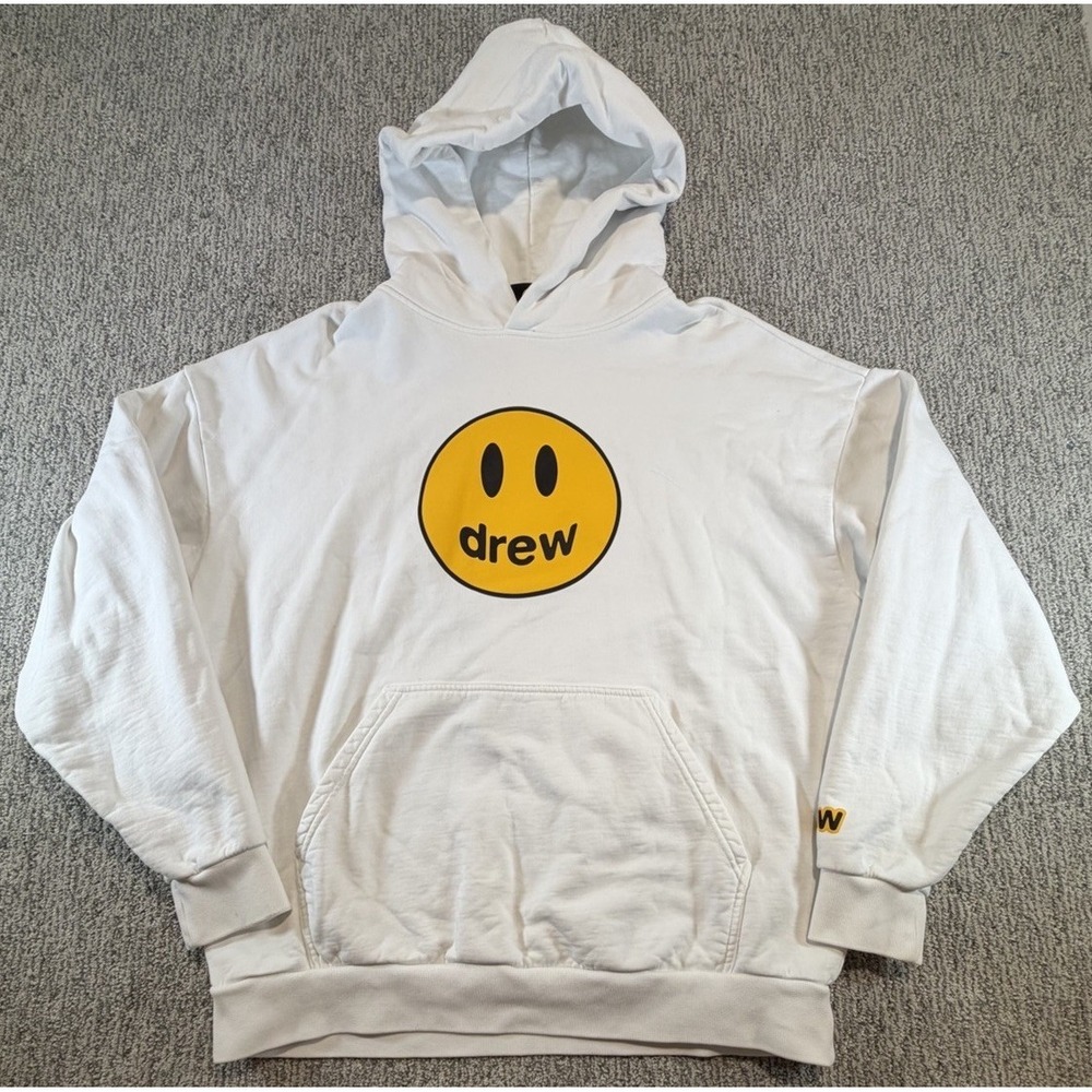 Drew House Mascot‎ Hoodie White Authentic Size Medium Justin Bieber Merchandise